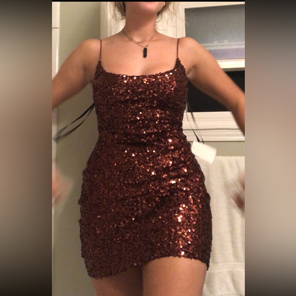 Red Sparkle Homecoming Dress